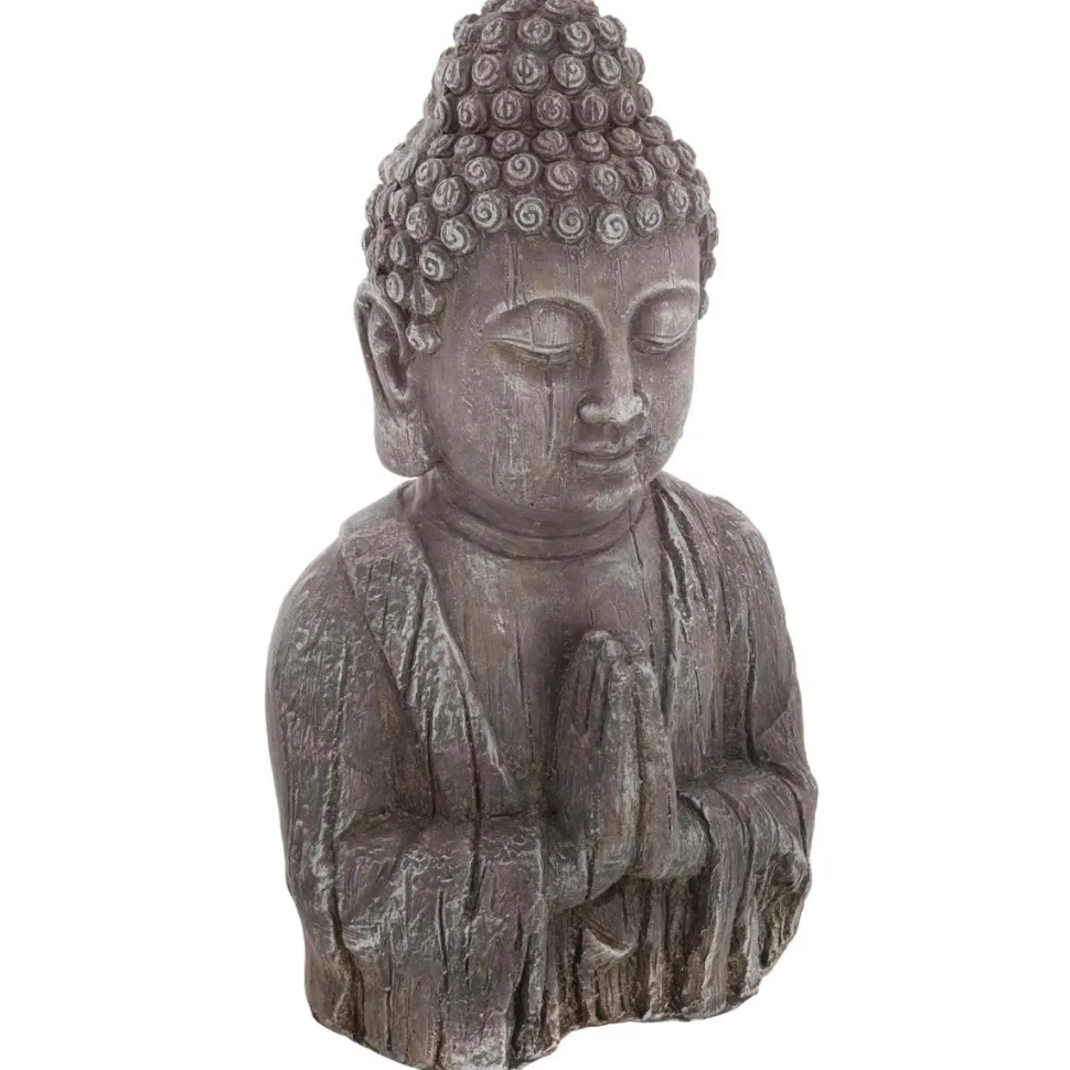 Atmosphera Bouddha Effet Bois H.48Cm