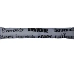 maxibazar Boudin De Porte Simple Bourrelet 80Cm Bande Agrip Bienvenue