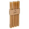 Atmosphera Bougie Baton X4 Rustic Jaune H.24.5Cm