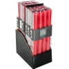 Atmosphera Bougie Baton X4 Rustic Rouge H.24.5Cm