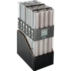 Atmosphera Bougie Baton X4 Rustic Taupe H.24.5Cm