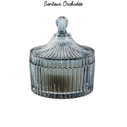 maxibazar Bougie Boheme Ecrin En Verre 10X12.5Cm