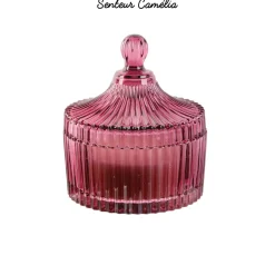 maxibazar Bougie Boheme Ecrin En Verre 10X12.5Cm