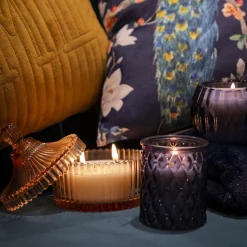 maxibazar Bougie Boheme Ecrin En Verre 10X12.5Cm