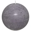 Atmosphera Bougie Boule Rustic Gris D.10Cm