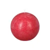 Atmosphera Bougie Boule Rustic Rouge D.10Cm