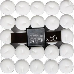 Atmosphera Bougie Chauffe Plat Blanches Carton X50