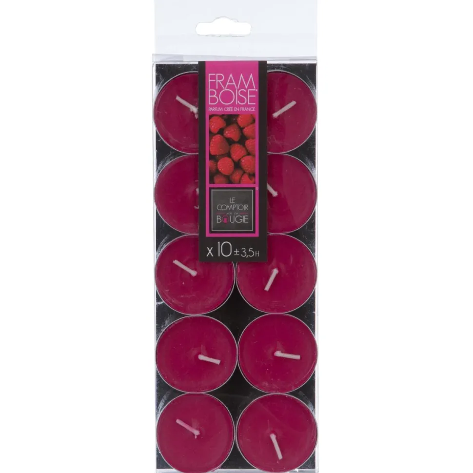 Atmosphera Bougie Chauffe Plat Parfumee Framboise X10 Pieces
