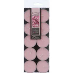 Atmosphera Bougie Chauffe Plat Parfumee Rose X10 Pieces