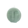 maxibazar Bougie Forme Visage 9X2.5X9Cm Celadon