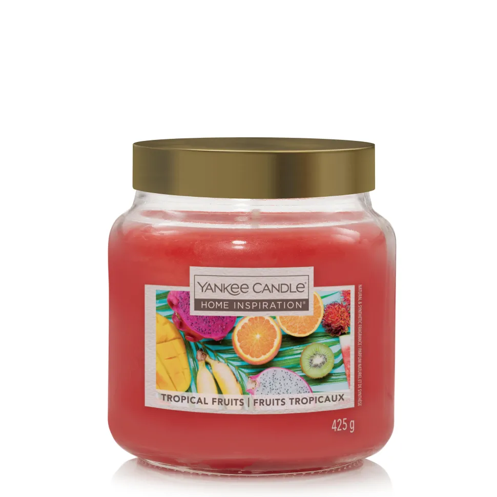 maxibazar Bougie Jarre 425Gr Fruits Tropicaux