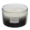 maxibazar Bougie Parfumee 3 Meches Noir Harmony D13Cm