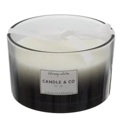 maxibazar Bougie Parfumee 3 Meches Noir Harmony D13Cm