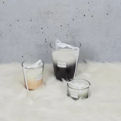 maxibazar Bougie Parfumee 3 Meches Noir Harmony D13Cm