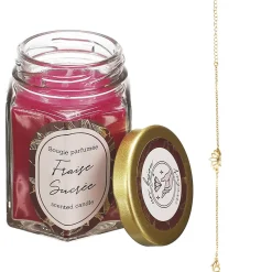 maxibazar Bougie Parfumee Bocal Deco Bijou Surprise