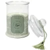 maxibazar Bougie Parfumee Bonbonniere Verte H29Cm