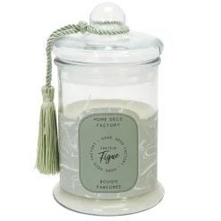 maxibazar Bougie Parfumee Bonbonniere Verte H23.5Cm