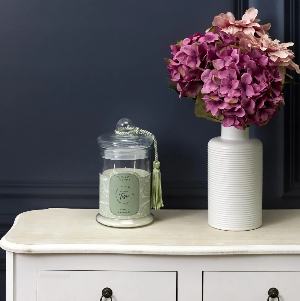 maxibazar Bougie Parfumee Bonbonniere Verte H23.5Cm