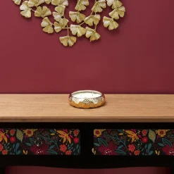 maxibazar Bougie Parfumee Ceramique Or Du Temps 3 Meches