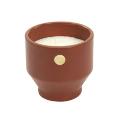 maxibazar Bougie Parfumee Ciment Ocre Medaillon