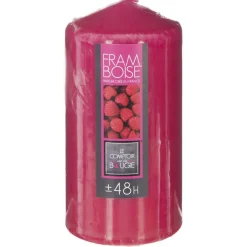 Atmosphera Bougie Parfumee Ronde 395G Framboise 7X14Cm