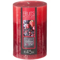 Atmosphera Bougie Parfumee Trio Fruits Rouges 7X10Cm
