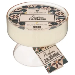 maxibazar Bougie Parfumee Verre Alicante Jasmin 450G