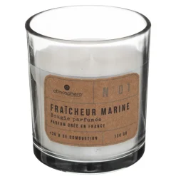 maxibazar Bougie Parfumee Verre Anti Odeur Salle De Bain 130G