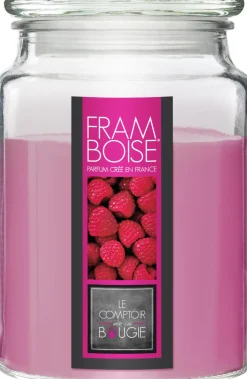Atmosphera Bougie Parfumee Verre Framboise Nina 510G