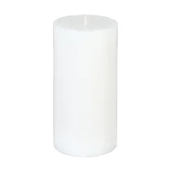 Atmosphera Bougie Ronde Rustic Blanc 7X14Xm