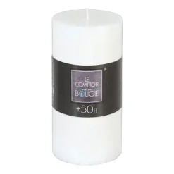 Atmosphera Bougie Ronde Rustic Blanc 7X14Xm