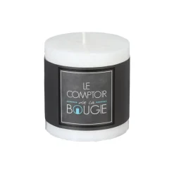 Atmosphera Bougie Ronde Rustic Blanc 6.7X7Cm