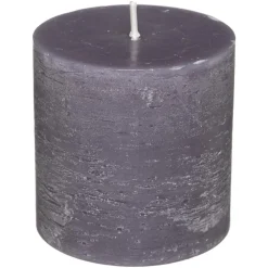 Atmosphera Bougie Ronde Rustic Gris 6.7X7Cm