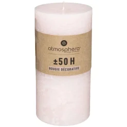 Atmosphera Bougie Ronde Rustic Rose 6.8X14Cm