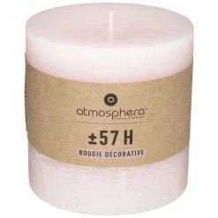 Atmosphera Bougie Ronde Rustic Rose 10X10Cm