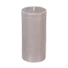 Atmosphera Bougie Ronde Rustic Taupe 7X14Cm
