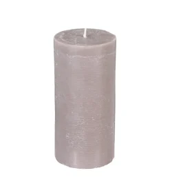 Atmosphera Bougie Ronde Rustic Taupe 7X14Cm