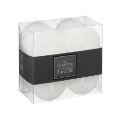 Atmosphera Bougie Votive Rustic X4 Blanc