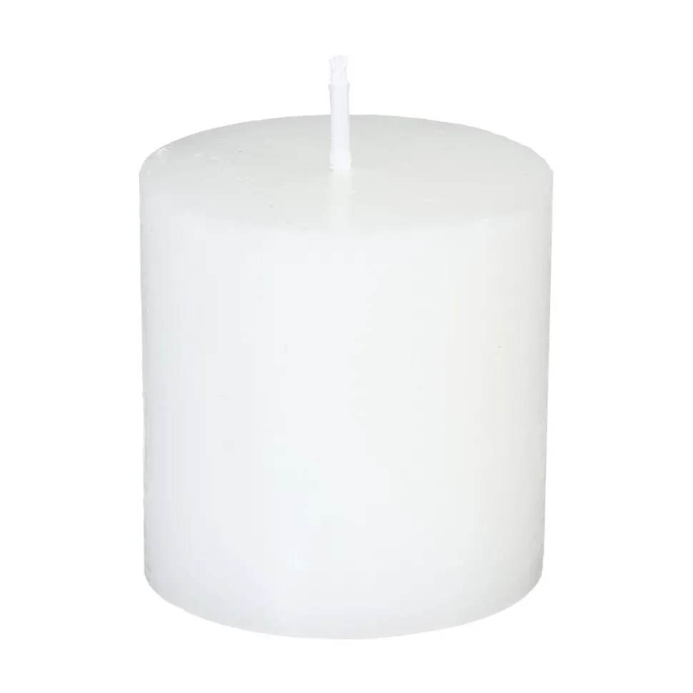Atmosphera Bougie Votive Rustic X4 Blanc