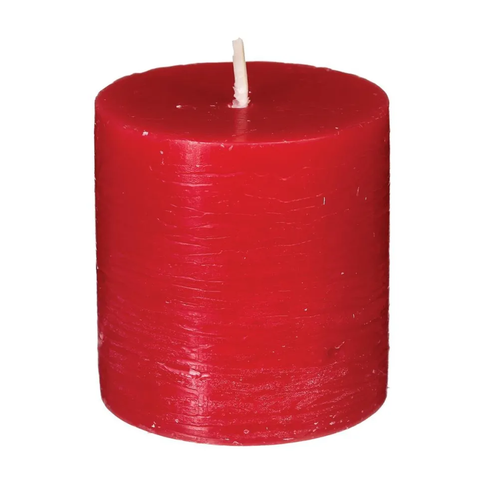 Atmosphera Bougie Votive Rustic X4 Rouge