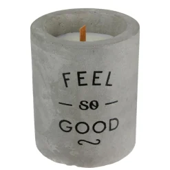 maxibazar Bougie Zen Ciment Meche Bois