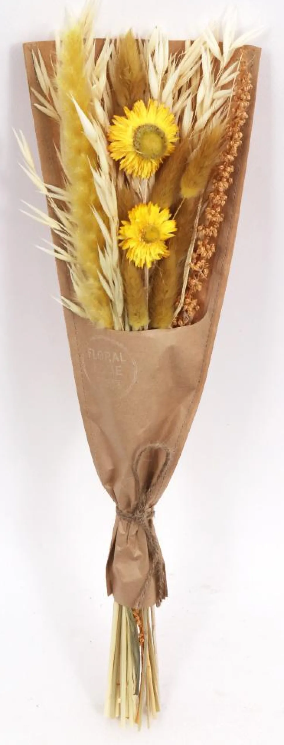 maxibazar Bouquet Fleurs Sechees Papier Kraft H.45Cm