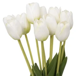 maxibazar Bouquet Tulipes Blanches H.48Cm