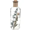 maxibazar Bouteille Verre Fleurs Sechees D.9X28Cm