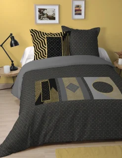 maxibazar Bristol Housse De Couette 240X220Cm Et 2 Taies 63X63Cm