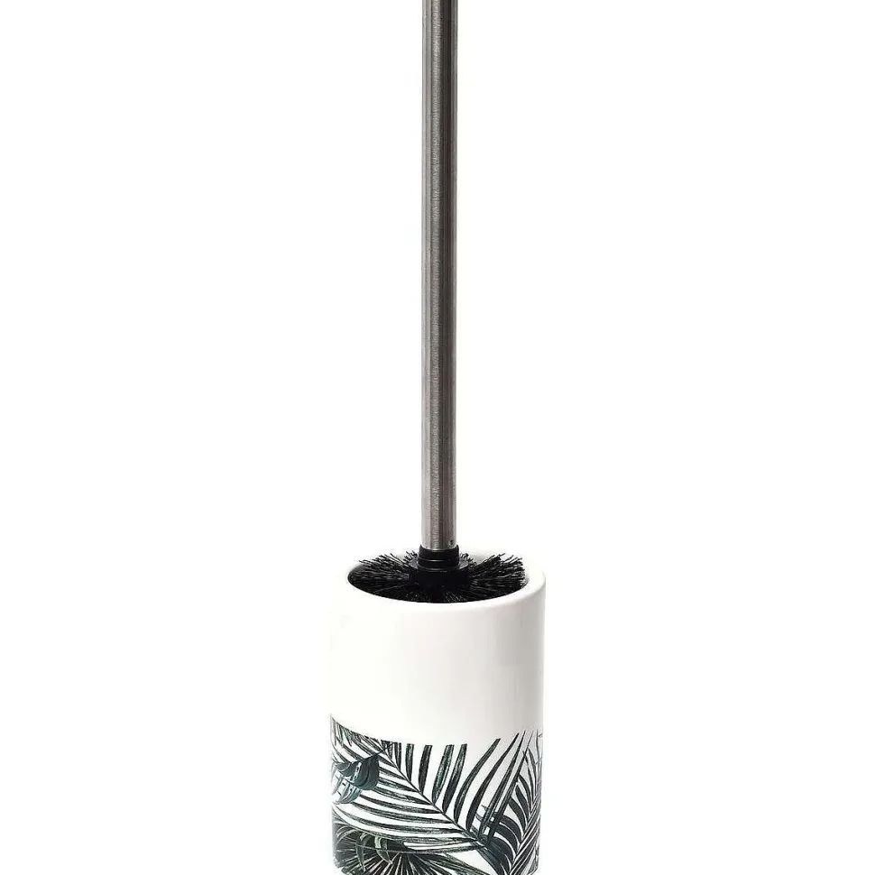 Brosse Dolomite Tige Inox Imprime Tropicale