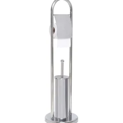 Brosse Et Derouleur Papier Wc Acier Inoxydable Chrome
