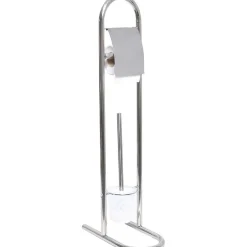 Brosse Et Derouleur Papier Wc Acier Inoxydable Promo Chrom