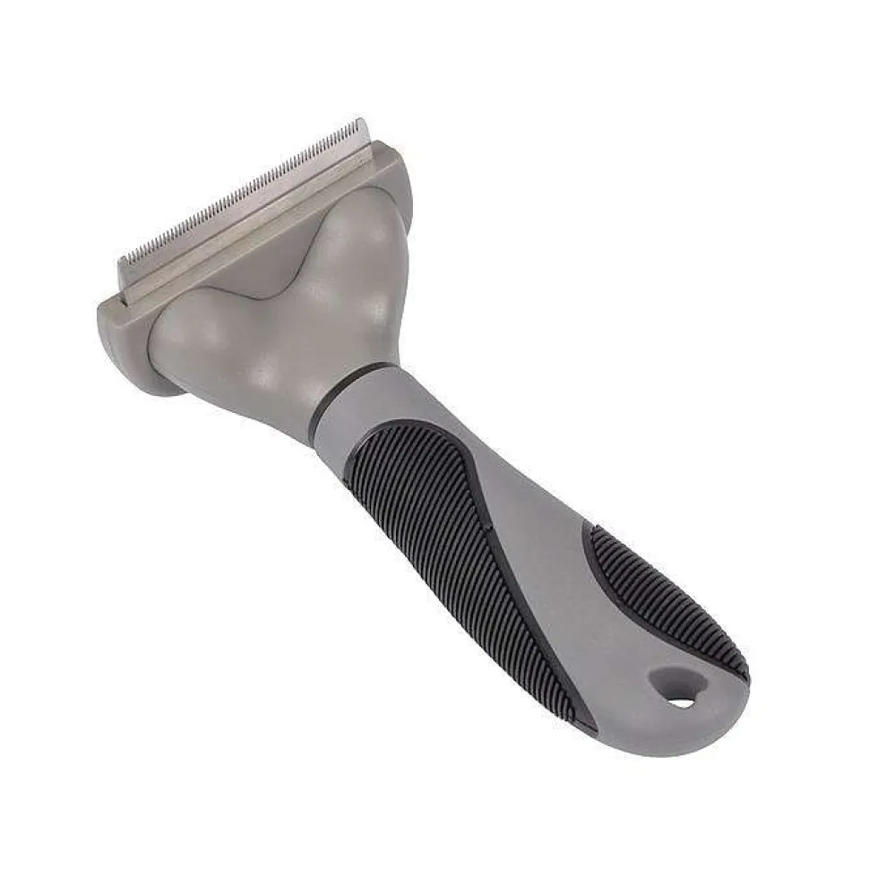 Brosse Speciale Sous Poils Metal 16Cm Gris Noir