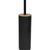 Brosse Wc Avec Couvercle Bambou Noir